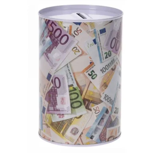 Spaarblik Euro afbeelding 15 cm